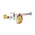 Cerradura de Seguridad Forte Tranca Dorada