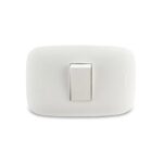 Conmutador Simple Blanco Domino Sencia