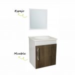 Kit Vanitorio Fit Blanco Nogal Hydra