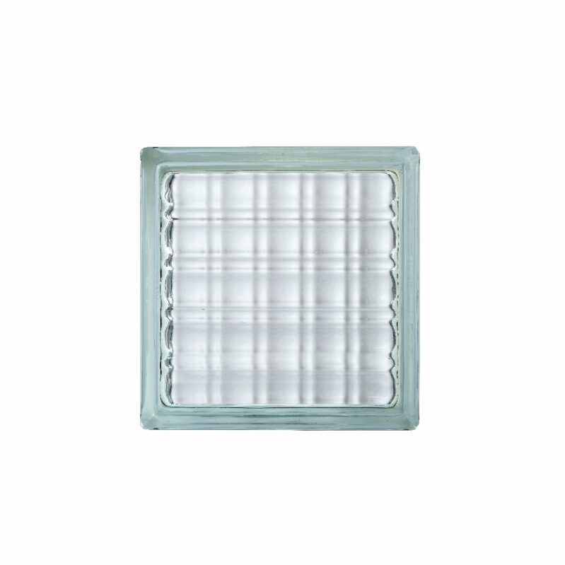 190x190x80 Wave Rosa - Glazen bouwstenen | ken | Glasdallen | Glastegels