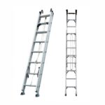 Escalera Telescópica de Aluminio Extendida 36 pasos