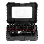 Juego de 32 puntas de destornillador hexagonales de ¼”