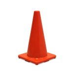 Cono de seguridad PVC naranja 12''
