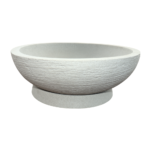 Maceta Baja Europeo 55 Cemento Con Plato Hydra