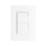 Conmutador Doble Blanco Amber Novalamps