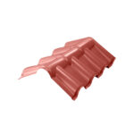 Cumbrera Opaca 1.15m x 0.76m Rojo Fibraforte