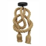 Colgante soga vintage con 2 socket Daxso