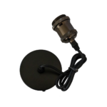 Lampara decorativo colgante E27 Negro Daxso