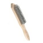 Escobilla de acero 4 x 20 mango madera Uyustools