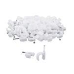 Grapa para cable blanco 10mm x 100 und Uyus