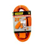 Extensión eléctrica tres tomás 15 metros /50ft Kamasa