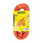 Extensión eléctrica tres tomás 15 metros /50ft Kamasa