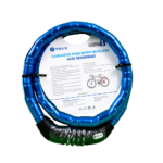 Candado bicicleta flexible multiclave azul Travex