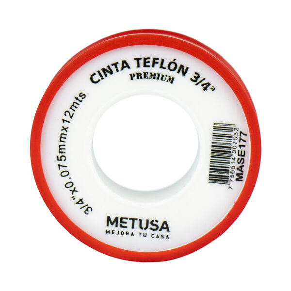 Cinta Teflon 3/4"X 10MTS METUSA