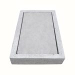 Marco y tapa de concreto para caja de desague